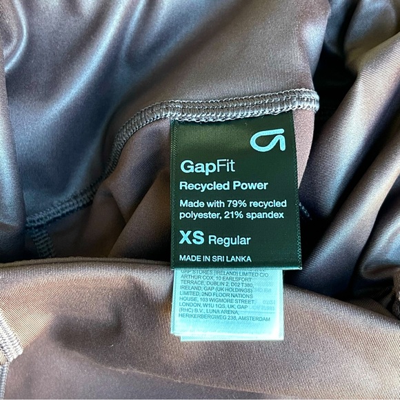 GapFit High Rise Recycled Power Shine Full Length Leggings - Brown - XS - Picture 5 of 5